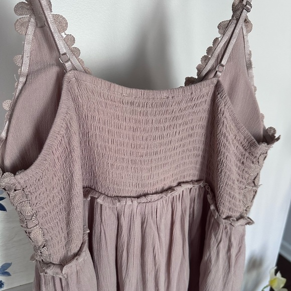 Blue B Women's Lace Trim Dress - Taupe - Picture 6 of 6